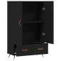 vidaXL Highboard Schwarz 69,5x31x115 cm Holzwerkstoff vidaXL Highboard Schwarz 69,5x31x115 cm Holzwerkstoff