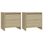 vidaXL Nachttische 2 Stk. Sonoma-Eiche 45x34x44,5 cm Holzwerkstoff vidaXL Nachttische 2 Stk. Sonoma-Eiche 45x34x44,5 cm Holzwerkstoff