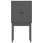 vidaXL Highboard Grau 60x40x120 cm Massivholz Kiefer vidaXL Highboard Grau 60x40x120 cm Massivholz Kiefer