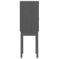 vidaXL Highboard Grau 60x40x120 cm Massivholz Kiefer vidaXL Highboard Grau 60x40x120 cm Massivholz Kiefer