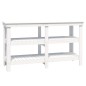 vidaXL Werkbank Weiß 142,5x50x80 cm Massivholz Kiefer vidaXL Werkbank Weiß 142,5x50x80 cm Massivholz Kiefer