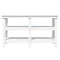 vidaXL Werkbank Weiß 142,5x50x80 cm Massivholz Kiefer vidaXL Werkbank Weiß 142,5x50x80 cm Massivholz Kiefer