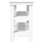 vidaXL Werkbank Weiß 142,5x50x80 cm Massivholz Kiefer vidaXL Werkbank Weiß 142,5x50x80 cm Massivholz Kiefer