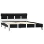 Bettgestell mit LED Schwarz Kunstleder 140x200 cm Bettgestell mit LED Schwarz Kunstleder 140x200 cm