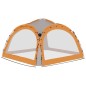 vidaXL Partyzelt mit LED und 4 Seitenwänden 3,6x3,6x2,3 m Grau&Orange vidaXL Partyzelt mit LED und 4 Seitenwänden 3,6x3,6x2,3 m Grau&Orange
