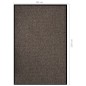 vidaXL Fußmatte Beige 80x120 cm vidaXL Fußmatte Beige 80x120 cm