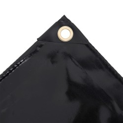 vidaXL Abdeckplane 650 g/m² 2x3 m Schwarz
