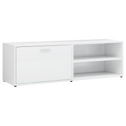 vidaXL TV-Schrank Hochglanz-Weiß 120x34x37 cm Holzwerkstoff