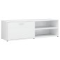 vidaXL TV-Schrank Hochglanz-Weiß 120x34x37 cm Holzwerkstoff vidaXL TV-Schrank Hochglanz-Weiß 120x34x37 cm Holzwerkstoff