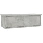 vidaXL Wand-Schubladenregal Betongrau 60x26x18,5 cm Holzwerkstoff vidaXL Wand-Schubladenregal Betongrau 60x26x18,5 cm Holzwerkstoff