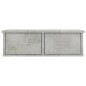 vidaXL Wand-Schubladenregal Betongrau 60x26x18,5 cm Holzwerkstoff vidaXL Wand-Schubladenregal Betongrau 60x26x18,5 cm Holzwerkstoff