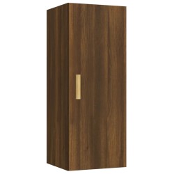 vidaXL Wandschrank Braun Eichen-Optik 34,5x34x90 cm Holzwerkstoff