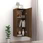 vidaXL Wandschrank Braun Eichen-Optik 34,5x34x90 cm Holzwerkstoff vidaXL Wandschrank Braun Eichen-Optik 34,5x34x90 cm Holzwerkstoff