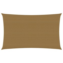 vidaXL Sonnensegel 160 g/m² Taupe 2x4,5 m HDPE