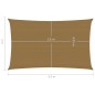 vidaXL Sonnensegel 160 g/m² Taupe 2x4,5 m HDPE vidaXL Sonnensegel 160 g/m² Taupe 2x4,5 m HDPE