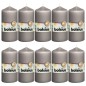 Bolsius Stumpenkerzen 10 Stk. 120 x 58 mm Warmgrau Bolsius Stumpenkerzen 10 Stk. 120 x 58 mm Warmgrau