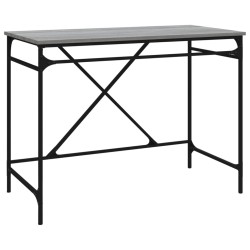 vidaXL Schreibtisch Grau Sonoma 100x50x76 cm Holzwerkstoff und Eisen