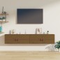 vidaXL Wandschränke 2 Stk. Honigbraun 80x30x30 cm Massivholz Kiefer vidaXL Wandschränke 2 Stk. Honigbraun 80x30x30 cm Massivholz Kiefer