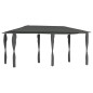 vidaXL Pavillon mit Pfostenabdeckungen 3x6x2,6 m Anthrazit 160 g/m² vidaXL Pavillon mit Pfostenabdeckungen 3x6x2,6 m Anthrazit 160 g/m²