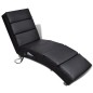 vidaXL Massage-Chaiselongue Schwarz Kunstleder vidaXL Massage-Chaiselongue Schwarz Kunstleder