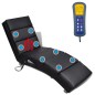 vidaXL Massage-Chaiselongue Schwarz Kunstleder vidaXL Massage-Chaiselongue Schwarz Kunstleder