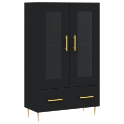 vidaXL Highboard Schwarz 69,5x31x115 cm Holzwerkstoff