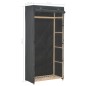 Kleiderschrank Grau 79 x 40 x 170 cm Stoff Kleiderschrank Grau 79 x 40 x 170 cm Stoff