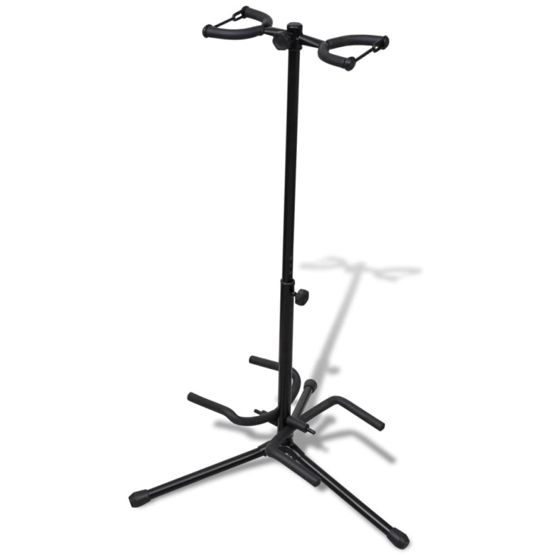 Verstellbare Doppelgitarrenständer Faltbare Instrument-Rack Verstellbare Doppelgitarrenständer Faltbare Instrument-Rack