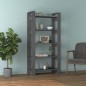vidaXL Bücherregal/Raumteiler Grau 80x35x160 cm Massivholz vidaXL Bücherregal/Raumteiler Grau 80x35x160 cm Massivholz