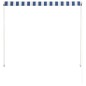vidaXL Einziehbare Markise 150×150 cm Blau und Weiß vidaXL Einziehbare Markise 150×150 cm Blau und Weiß