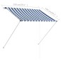 vidaXL Einziehbare Markise 150×150 cm Blau und Weiß vidaXL Einziehbare Markise 150×150 cm Blau und Weiß