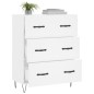 vidaXL Sideboard Weiß 69,5x34x90 cm Holzwerkstoff vidaXL Sideboard Weiß 69,5x34x90 cm Holzwerkstoff