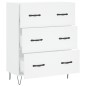 vidaXL Sideboard Weiß 69,5x34x90 cm Holzwerkstoff vidaXL Sideboard Weiß 69,5x34x90 cm Holzwerkstoff
