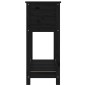 vidaXL Pflanzkübel mit Ablage Schwarz 82,5x34,5x81cm Massivholz Kiefer vidaXL Pflanzkübel mit Ablage Schwarz 82,5x34,5x81cm Massivholz Kiefer