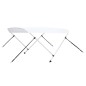 vidaXL 2-Bow Bimini Top Weiß 180x130x110 cm vidaXL 2-Bow Bimini Top Weiß 180x130x110 cm