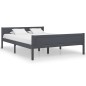 vidaXL Massivholzbett Kiefer Grau 160x200 cm vidaXL Massivholzbett Kiefer Grau 160x200 cm