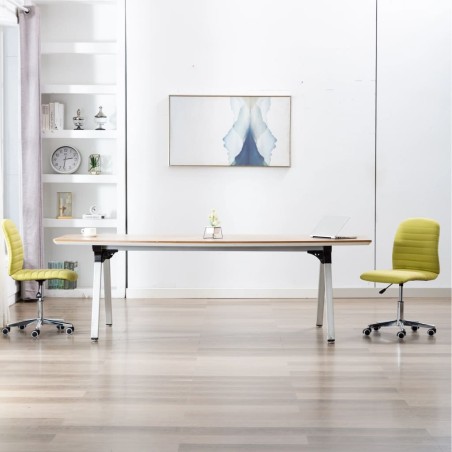 vidaXL Esszimmerstühle 2 Stk. Grün Stoff