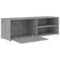 vidaXL TV-Schrank Betongrau 120x34x37 cm Holzwerkstoff vidaXL TV-Schrank Betongrau 120x34x37 cm Holzwerkstoff