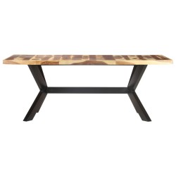 vidaXL Esstisch 200x100x75 cm Massivholz Honigfarben