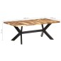 vidaXL Esstisch 200x100x75 cm Massivholz Honigfarben vidaXL Esstisch 200x100x75 cm Massivholz Honigfarben