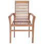 vidaXL Essstühle 4 Stk. Stapelbar Massivholz Teak vidaXL Essstühle 4 Stk. Stapelbar Massivholz Teak