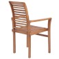 vidaXL Essstühle 4 Stk. Stapelbar Massivholz Teak vidaXL Essstühle 4 Stk. Stapelbar Massivholz Teak
