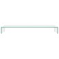 vidaXL TV-Tisch/Bildschirmerhöhung Glas Transparent 110x30x13 cm vidaXL TV-Tisch/Bildschirmerhöhung Glas Transparent 110x30x13 cm