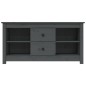 vidaXL TV-Schrank Grau 103x36,5x52 cm Massivholz Kiefer vidaXL TV-Schrank Grau 103x36,5x52 cm Massivholz Kiefer