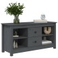 vidaXL TV-Schrank Grau 103x36,5x52 cm Massivholz Kiefer vidaXL TV-Schrank Grau 103x36,5x52 cm Massivholz Kiefer