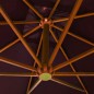 vidaXL Ampelschirm mit Mast Bordeauxrot 3x3 m Massivholz Tanne vidaXL Ampelschirm mit Mast Bordeauxrot 3x3 m Massivholz Tanne