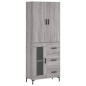 vidaXL Highboard Grau Sonoma 69,5x34x180 cm Holzwerkstoff vidaXL Highboard Grau Sonoma 69,5x34x180 cm Holzwerkstoff