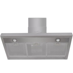 vidaXL Flachschirmhaube Edelstahl 900 mm