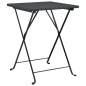 vidaXL 3-tlg. Bistro-Set Klappbar Schwarz Poly Rattan vidaXL 3-tlg. Bistro-Set Klappbar Schwarz Poly Rattan