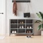 vidaXL Schuhregal Grau Sonoma 100x35x70 cm Holzwerkstoff vidaXL Schuhregal Grau Sonoma 100x35x70 cm Holzwerkstoff
